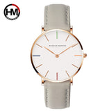 Hannah Martin Luxury Brand Quartz Women White Watches Life Waterproof Wristwatch Clock Gift for Women Female Watch Reloj Mujer