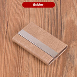 Laser Engraved LOGO Luxury ID Cardholder Wallet Leather Business Credit Card Holder Travel Name Card Holder Organizer Holder