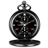 Polishing Silver/Black Cover Quartz Pocket Watch Exquisite Round Display Dial Pocket Pendant Clock Gifts Men Women