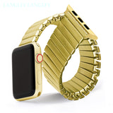 Elastic Watchband for Iwatch 38mm 40mm 44mm 42mm Woman Stainless Steel Band for Apple Watch Series 6 5 4 3 Se 2 Expansion Luxury