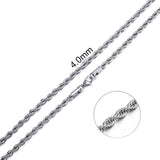 Stainless Steel Chain Necklace for Men Women Curb Cuban Link Chain Black Gold Silver Color Punk Choker Fashion Male Jewelry Gift