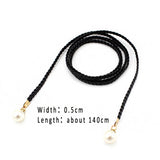 Fashion Thin PU Leather Belt Simulated Pearl Elastic Waist Belts Women Dress Skirt Decoration Fashion Girles Gifts Women Belt