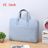 Portable Waterproof Laptop Bag Business Office File Storage Organizer Travel Out Macbook Computer Handbag Accessories Supplies