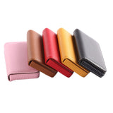 1pcs Business Card Holder PU Leather Large Capacity Name Card Box Bank Card ID Card Storage Case