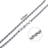 Stainless Steel Chain Necklace for Men Women Curb Cuban Link Chain Black Gold Silver Color Punk Choker Fashion Male Jewelry Gift