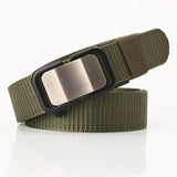 Men Belts Canvas Fabric High Quality Nylon Alloy Buckle Webbing Belts for Men Casual Sports  Comfortable Strap HB006