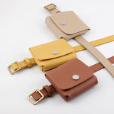 Fashion Women Belt Bags Solid Color Shoulder Waist Bags Women PU Leather Fanny Pack Casual Purse Wallet Chest Belt Crossbody Bag