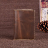 Cover Men Wallet ID Credit Card Case Vintage Male Passport Holder for Men Slim Document Crazy Horse card holder wallet