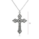 Fashion Vintage Cross Pendant Necklace For Women Men Gift Long Chain Punk Goth Jewelry Accessories Choker Gothic Wholesale