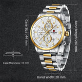 New Reward Fashion Quartz Mens Watch Business Male Clock Date Wristwatch Chronograph Sport Wrist Watch for Men Relogio Masculino