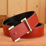 luxury genuine leather men belt pin buckle men's natural cow skin designer belts with case male cowhide belts hot sale men gift