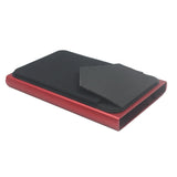 Pop-out RFID Card Holder Slim Aluminum Wallet Elasticity Back Pouch ID Credit Card Holder Blocking Protect Travel ID Cardholder