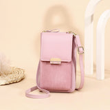 Brand Designer Phone Pocket Small Shoulder Bags for Women Pu Leather Female Crossbody Bag Ladies Mini Messenger Purse