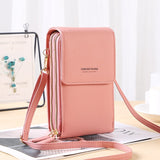 Mini PU Leather Phone Crossbody Bags for Women 2021 Summer Lady Shoulder Handbag Female Touch Screen Fashion Brand Luxury Purses