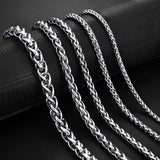 Stainless Steel Chain Necklace for Men Women Curb Cuban Link Chain Black Gold Silver Color Punk Choker Fashion Male Jewelry Gift