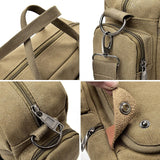 Multi-function Canvas Men Briefcase Bag Fashion Shoulder Bag For Men Business Casual Crossbody Messenger Bag Travel Bags ZXD6