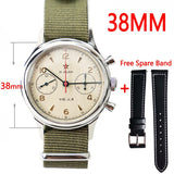 Watches Mens Seagull Movement 1963 Watch Sapphire Mechanical Chronograph Waterproof st1901 38MM 40MM Watch For Men montre homme