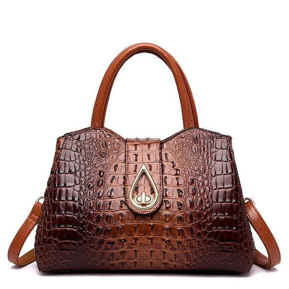 Gykaeo Luxury Handbags Women Bags Designer Fashion Crocodile Pattern Tote Bag Ladies Large Capacity Shoulder Bags Bolsa Feminina
