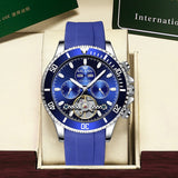 AILANG 2021 new authentic watch men's mechanical luminous watch automatic hollow fashion business mechanical men's watch