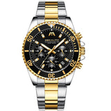 MEGALITH Luxury Mens Watches Sports Chronograph Waterproof Analog Date Quartz Watch Men Top Brand Full Steel Wrist Watches Clock