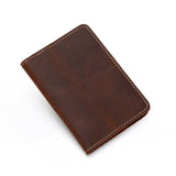 Leather card case passport holder