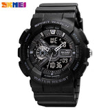 SKMEI Luxury Fashion Digital Watch Men Shockproof Waterproof Dual Wristwatch LED Chrono Alarm Clock Mens Watches Cool Bracelet