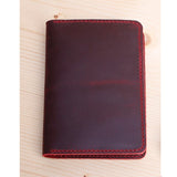 Hand Stitching Genuine Leather Passport Cover Men Travel Leather Passport Holder Wallet Travel Organizer