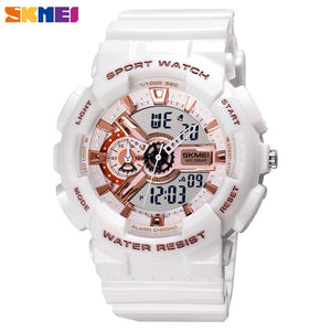 SKMEI Luxury Fashion Digital Watch Men Shockproof Waterproof Dual Wristwatch LED Chrono Alarm Clock Mens Watches Cool Bracelet