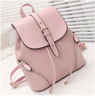 Women PU Leather Backpack Travel Backbag Shoulder Bag Girls Rucksack  Handbags