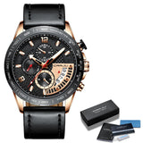 Men Watch CRRJU Calendar Men's Trend Watches Luxury Business Waterproof Gold Quartz Watch Male Stopwatch Clock Relogio Masculino