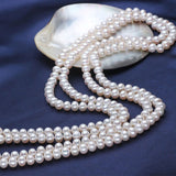 YKNRBPH High Quality Women's Freshwater Pearl Necklace Bride Weddings Gift Fine Jewelry Pearl Sweater Chains