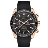 BENYAR New Brand Luxury Silicone Strap Waterproof Sports Quartz Chronograph Watch Classic Casual Men's Clock Relogio Masculino