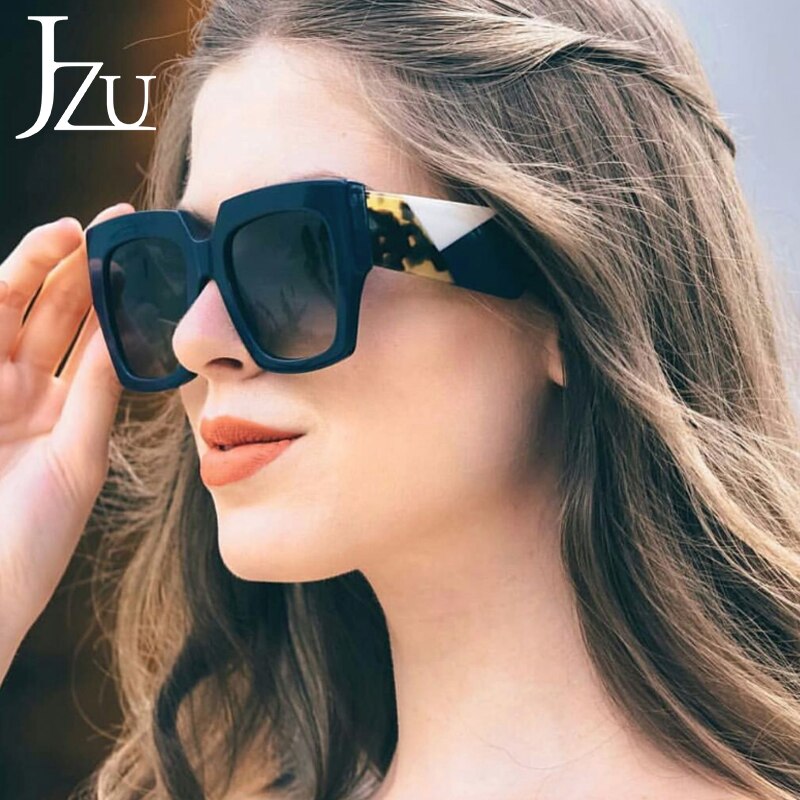 New Square Thick Frame Sunglasses Women Big Size Eyewear Lunette Femme Luxury Brand Sun Glasses