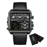 BOAMIGO 2021 New Top Brand Luxury Fashion Men Watches Gold Stainless Steel Sport Square Digital Analog Big Quartz Watch for Man