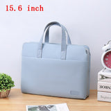 Portable Waterproof Laptop Bag Business Office File Storage Organizer Travel Out Macbook Computer Handbag Accessories Supplies