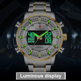 LIGE Watches For Men Luxury Brand Sport Quartz Wristwatch Waterproof Military Digital Clock Steel Men Watch Relogio Masculino