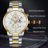 New Reward Fashion Quartz Mens Watch Business Male Clock Date Wristwatch Chronograph Sport Wrist Watch for Men Relogio Masculino