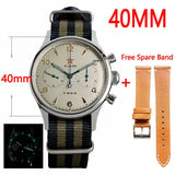 Watches Mens Seagull Movement 1963 Watch Sapphire Mechanical Chronograph Waterproof st1901 38MM 40MM Watch For Men montre homme