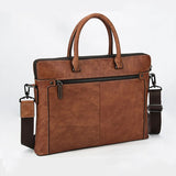 Newest 100% Genuine Leather Laptop Bag Business Travel Briefcase Shoulder Bag Dual Use Men Leather Bags For Office Worker