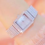 Hot Sales Watch Full Diamond Crystals Women Watch womens dress wristwatches top brand ladies bracelet watches Gold Silver Watch