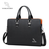 Men's Briefcases PVC MaterialTotes Bag for Documents Men NoteBook Shoulder Bag Male Business 14in  laptop Travel documents