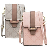 Plaid Print Messenger Bags Woman 2021 Fashion Small Crossbody Bags For Mobile Phone Mini PU Leather Shoulder Messenger Bag Girls