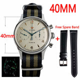 Watches Mens Seagull Movement 1963 Watch Sapphire Mechanical Chronograph Waterproof st1901 38MM 40MM Watch For Men montre homme