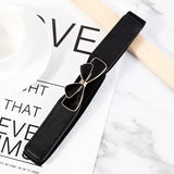 New Korean Style Windbreaker Elastic Waistband Button Decoration Wide Belt Ladies Belt Alloy Buckle Belt Dress Women Accessory