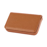 1pcs Business Card Holder PU Leather Large Capacity Name Card Box Bank Card ID Card Storage Case