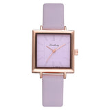 2021 Luxury Rose Gold Elegant Women's Watch Fashion Casual Leather Quartz Wrist Watches Ladies Watches for Women