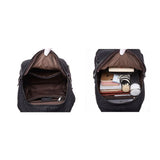 GAGACIA Black Chain Women Leather Anti Theft Backpack School Bags For Girls Travel Backpacks Large Capacity Bagpack Back Pack