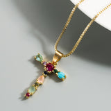 26 English Letter Necklace Women's 2020 New Bohemia Style Colored Necklace Copper Plated Gold  Clavicle Chain for Girls