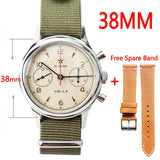 Watches Mens Seagull Movement 1963 Watch Sapphire Mechanical Chronograph Waterproof st1901 38MM 40MM Watch For Men montre homme