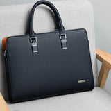 Oyixinger Men's Bag Fashion Leather Shoulder Bag For Man Business Briefcase For 14Inch Laptop Casual Large Capacity Handbag Male